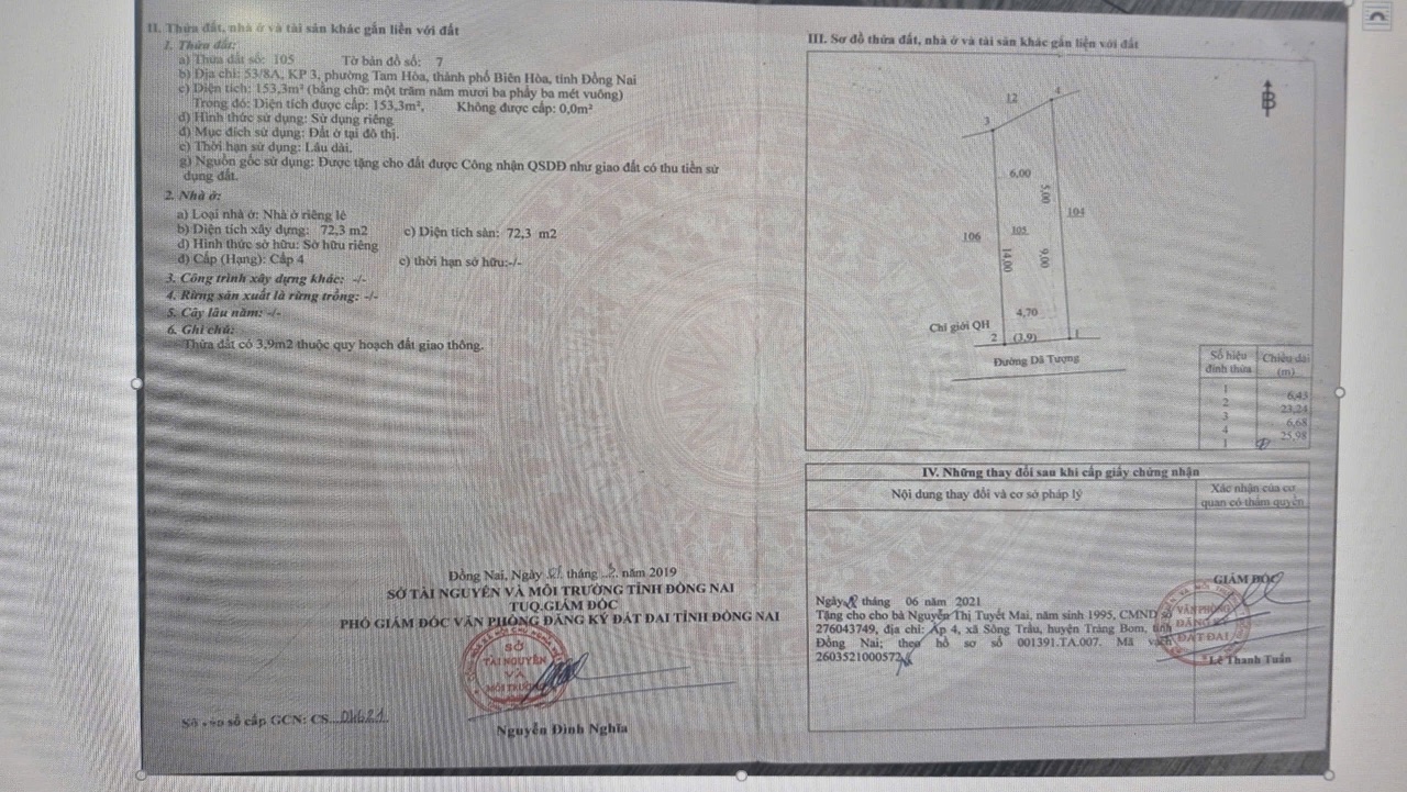 Bán nhà phường Tam Hòa, Biên Hòa, Đồng Nai